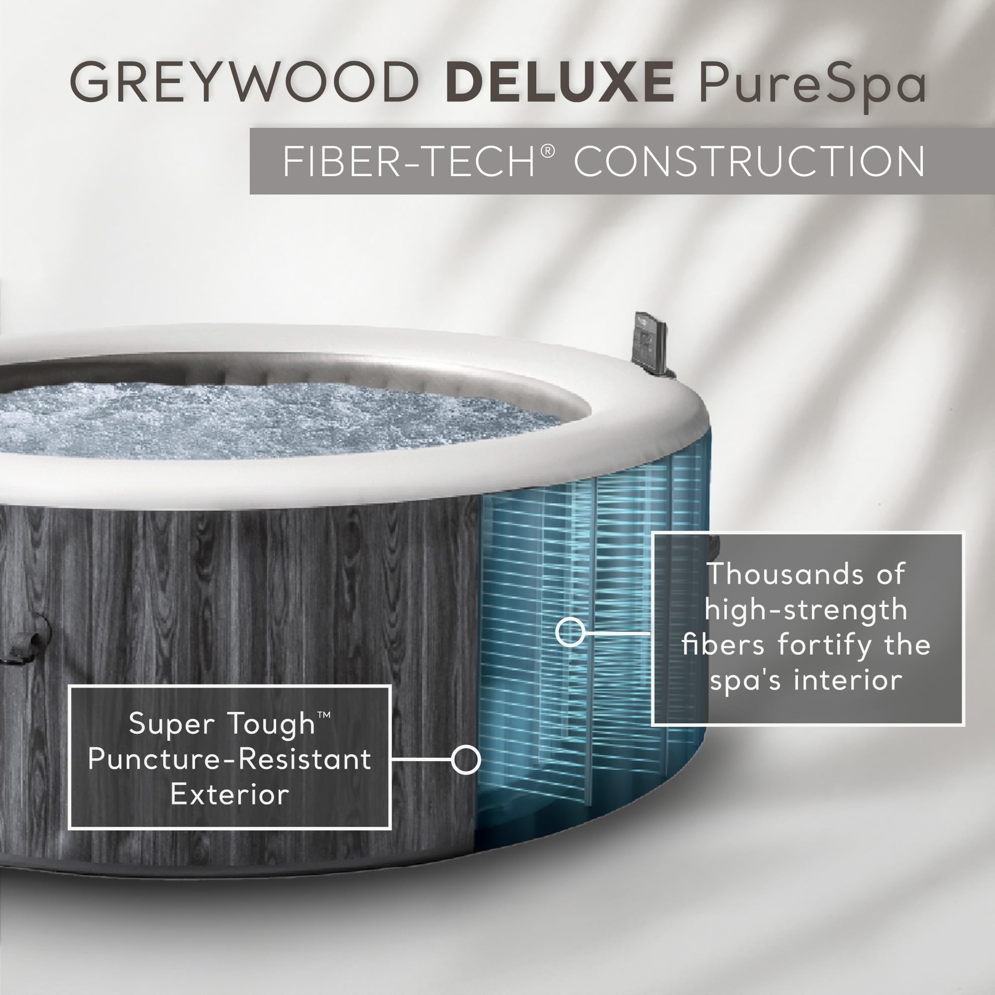 シャル　スパ Amazon.com : INTEX 28439EH PureSpa Greywood Deluxe Spa Set